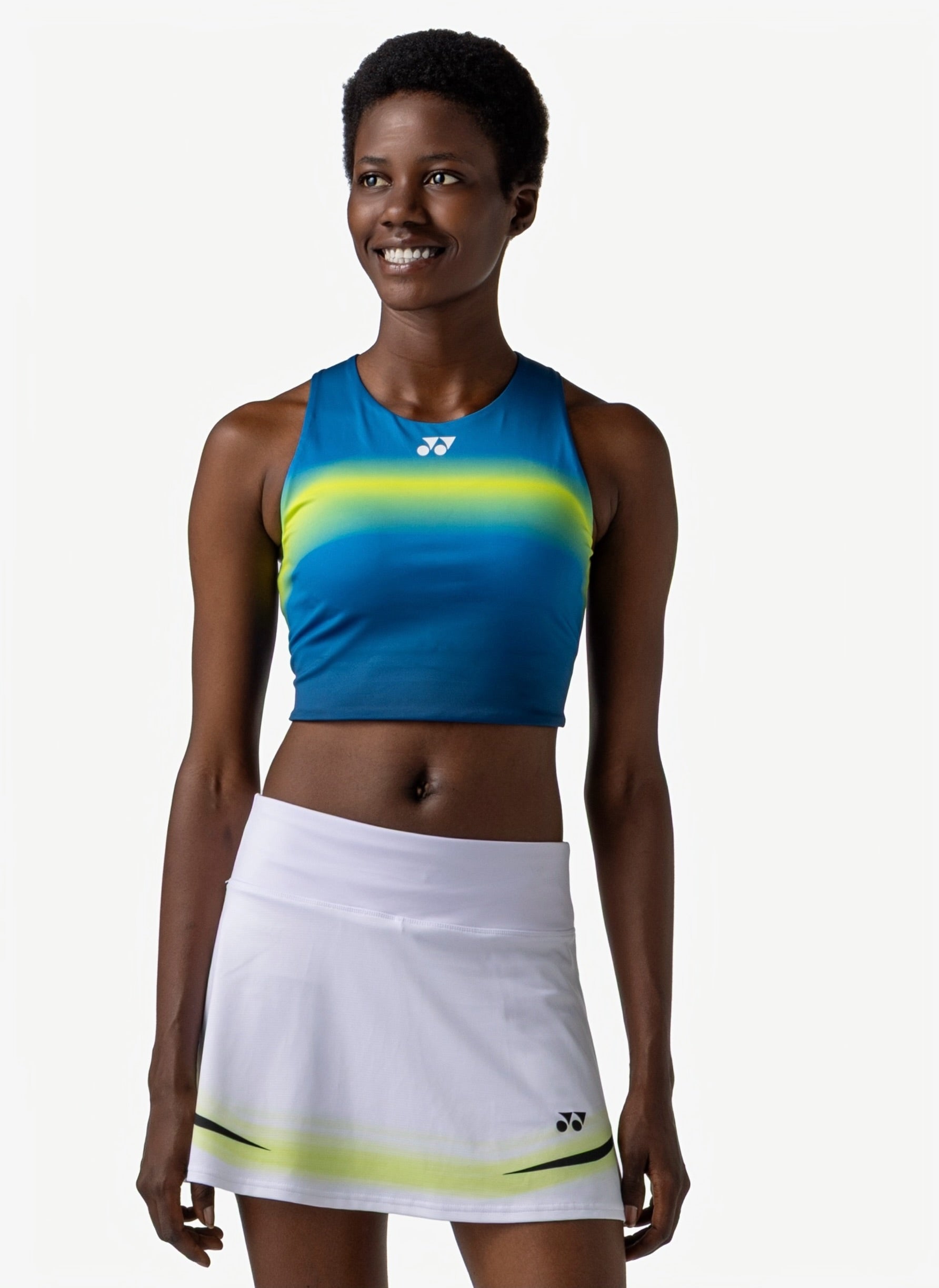 Alternative view of Iso-Glow Cropped Tournament Tank