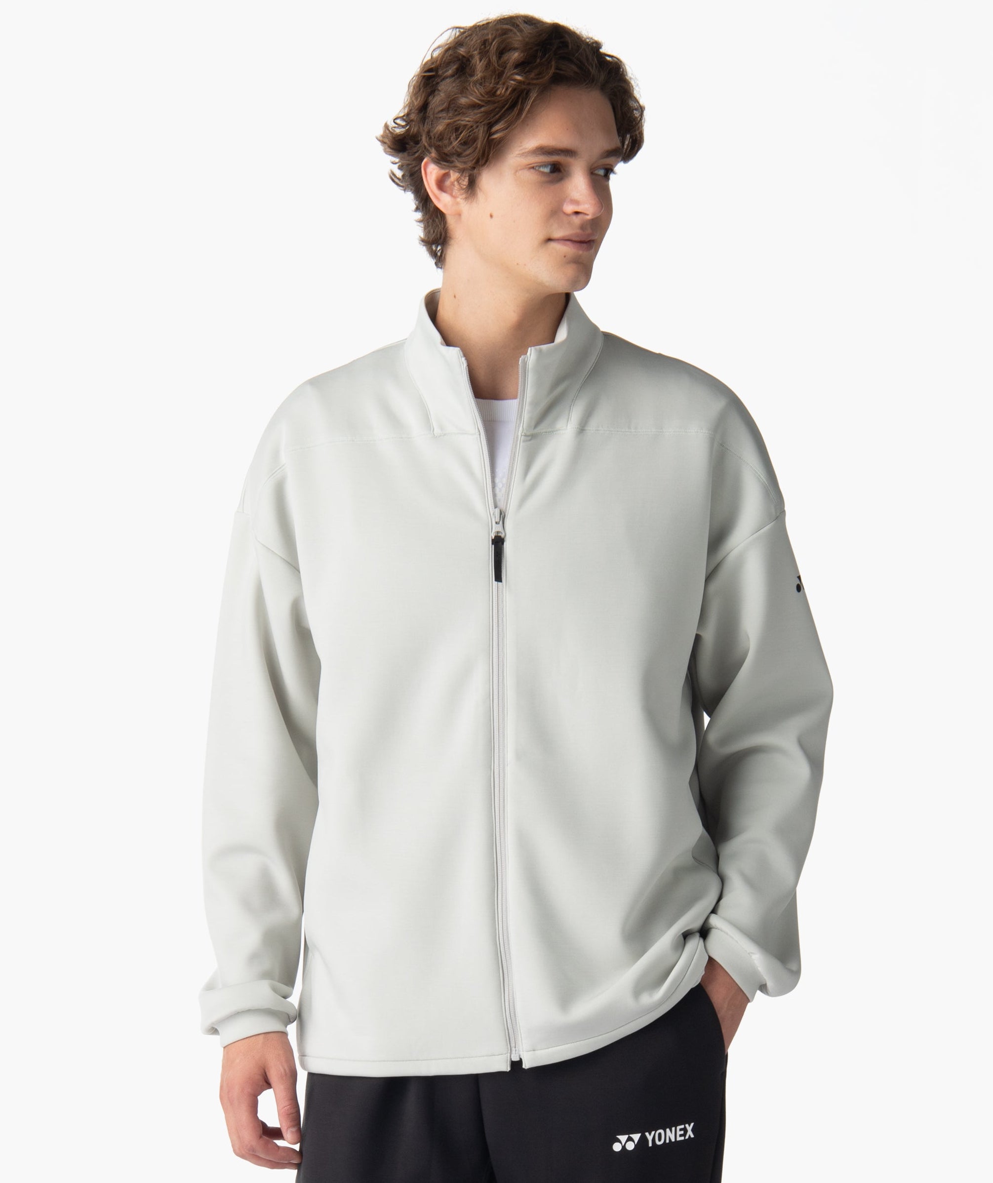 Alternative view of Center Mock Neck Full Zip